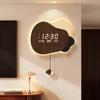 Art Mural Wall Watch Led Living Room Digital Vintage Wooden Wall Watch Modern Interior Orologio Da Parete Living Room Decoration