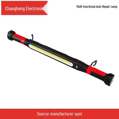 High-Brightness LED Magnetic Auto Repair Light with Double Hooks, Foldable, Rotatable, and Multifunctional for Engine Bay Lighting