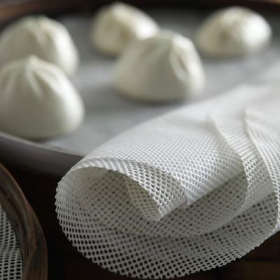 Durable Non-Stick Round Steamer Mesh Pad Thickened Reusable Steamer Mat Kitchen Baking Accessories Silicone Dehydrator Sheets