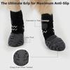 Anti Slip Dog Socks to Prevent Licking Paws, Dog Shoes for Cold/Hot Pavement, Winter Pet Booties for Small Medium Large Senior Dogs, Boots & Paw