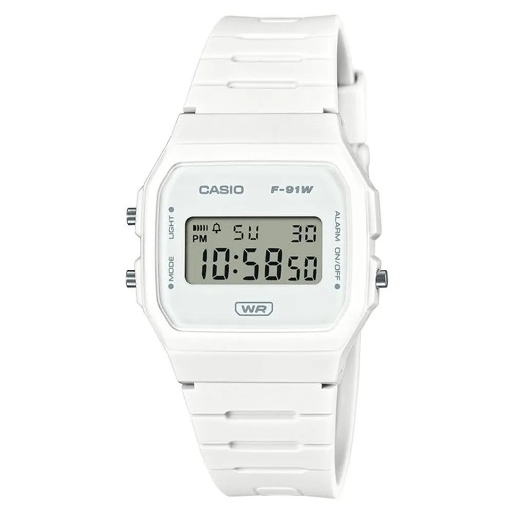 CIO Cio F-91WB-7A F-91 Series Slim Digital Watch White