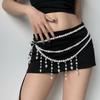 Tassel Thin Waist Chain Belt Multilayer Women Body Chain Belt Fashion Body Jewelry  Streetwear