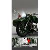 1/10 Ural M72 UdSSR Beiwagen Motorrad Legierung Diecast Modell Motorrad Sound & Licht Rückzug Home Trendiges Spielzeug Ornamente Geschenk