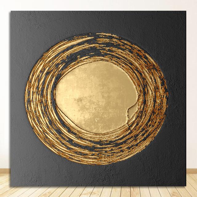 Stampa artistica su tela, decorazione per la casa nordica, quadri da parete per soggiorno, camera da letto, decorazione Laeacco Golden Art Poster Wall