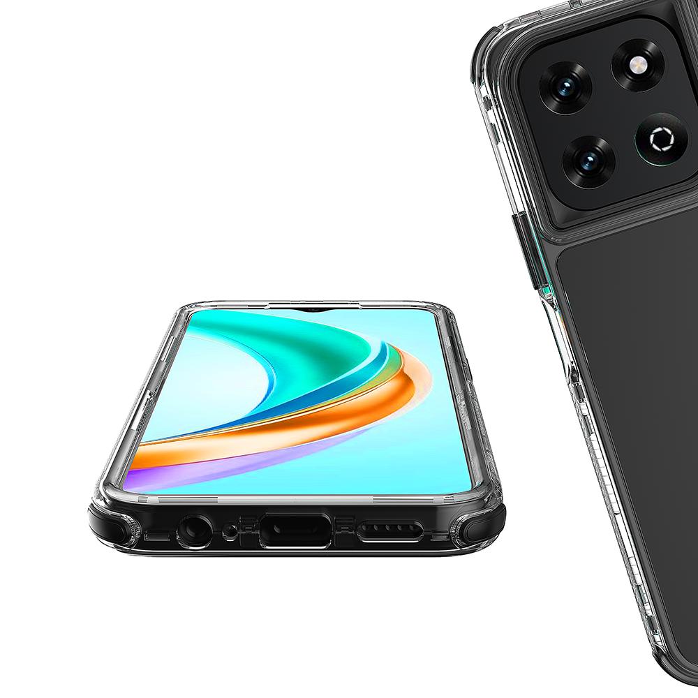 4 Colors Fit Honor X6B Phone Case, 3 In 1 Airbag Corners Shockproof Clear Bumper Protective Cover For Honor X6C