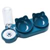 2026 New Elevated Cat Food Bowl Set Non Slip Double Pet Feeder Stainless Steel Dish for Cats and Dogs KTY