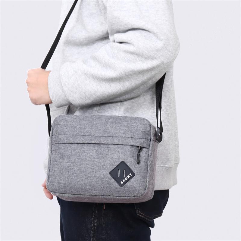 Men's Oxford Cloth Messenger Bag: Lightweight, Stylish, Versatile, for Business and Casual Use