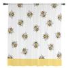 Bee Insect Golden Yellow Transparent Drapes for Bed Chamber Living Room Ornamentation Window Panel Curtain for Cooking Area Tulle Sheer Fabric