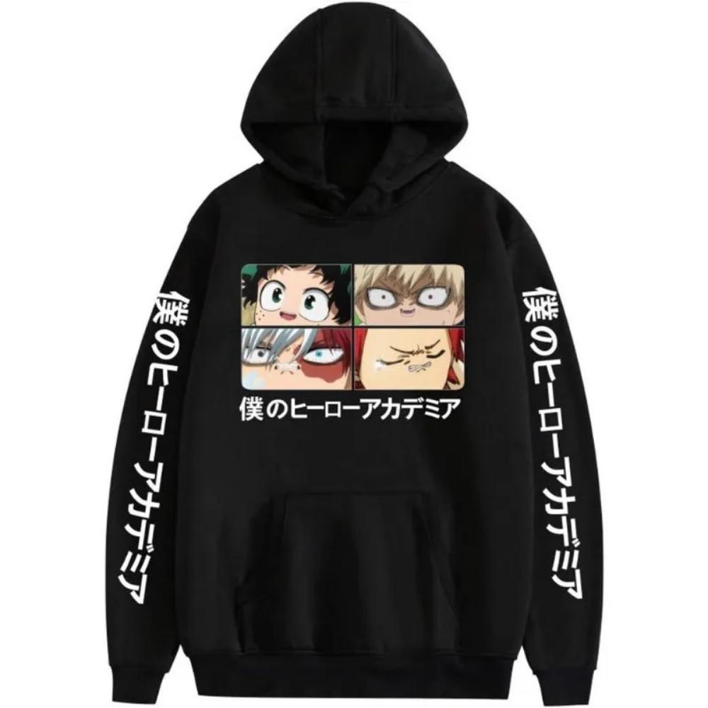

My Hero Academy hooded sweatshirt XL чорний/синій