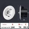ABS Round Air Ventilation Duct: Indoor Fresh Air, White Exhaust Air Intake