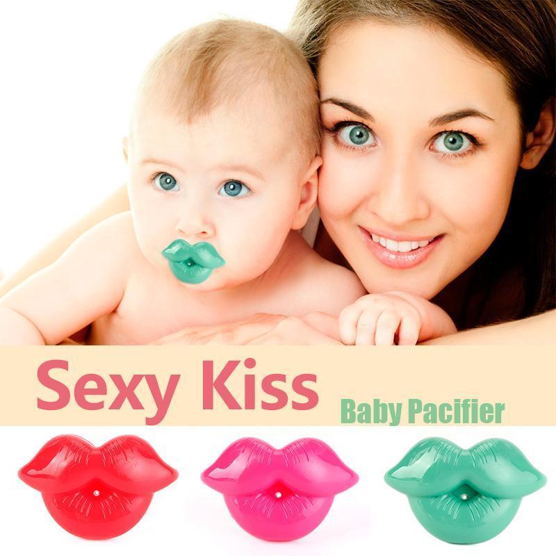 Funny Cute Baby Toddler Infant Silicone Pacifier Dummy Lip Nipple Soother W