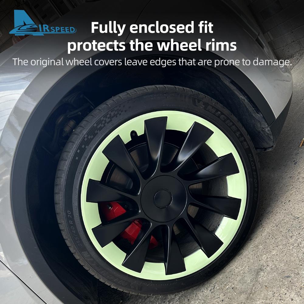 20 Inches Wheels ABS Rim Guard Rim For Tesla Model Y 2025-2020 Car Hubcap Cover Hubcap Patch Scratch Proof Hub Cap Trim