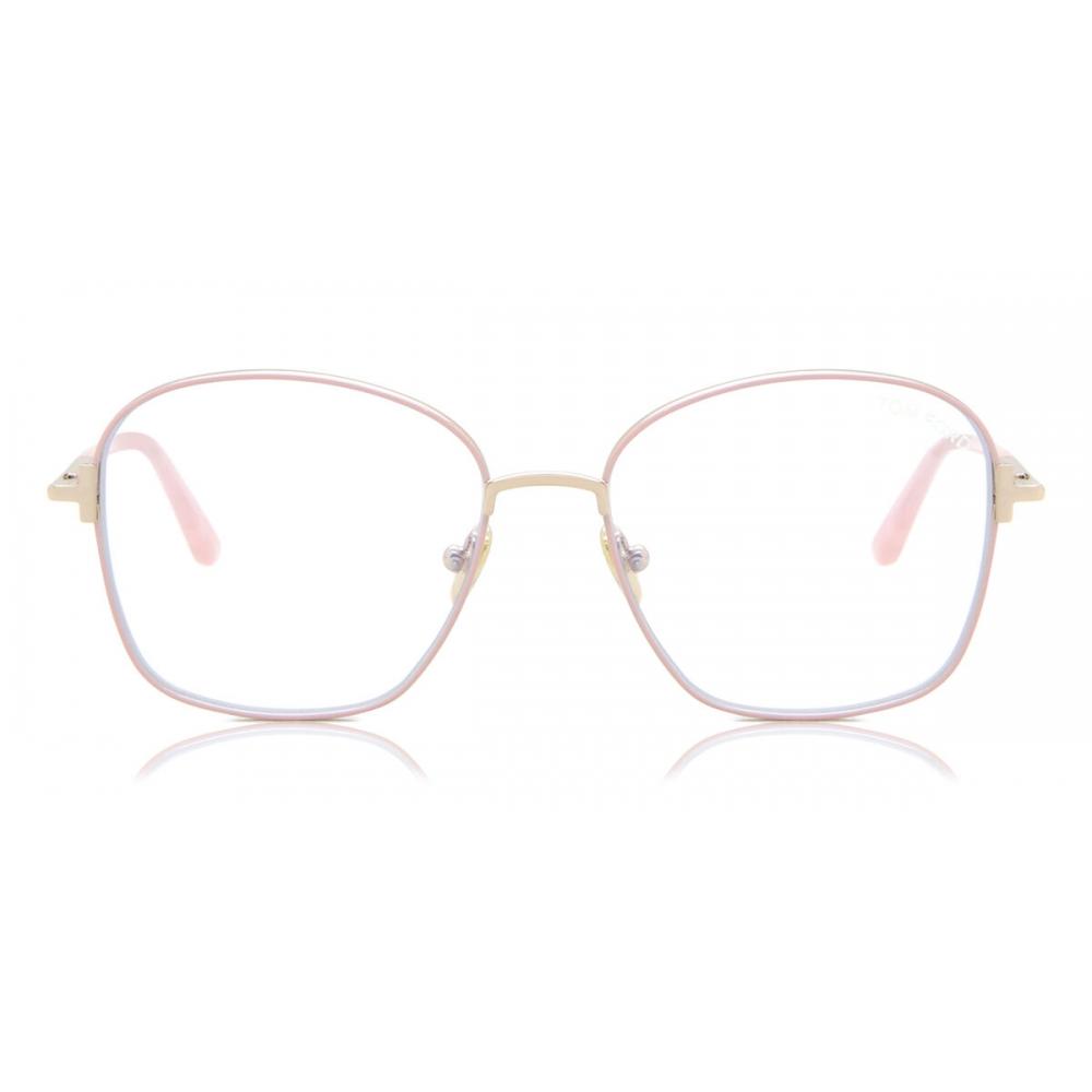 

Tom Ford Ft5685 B Blue Light Block 072 Women Eyeglasses Shiny Pink/53