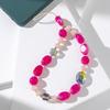 ins style color acrylic stone mix and match mobile phone chain fashion creative DIY mobile phone case pendant