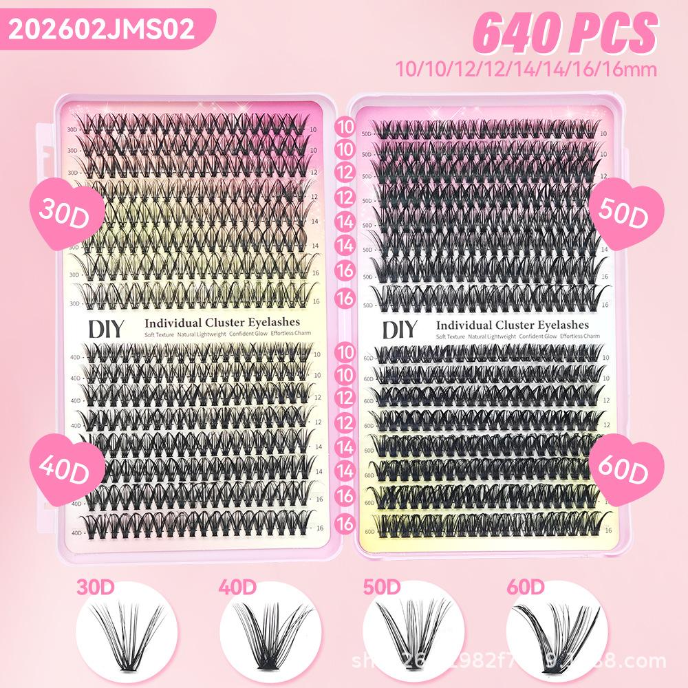 False Eyelashes False Eyelashes 30D40D False Eyelashes 240 Tufts False Eyelashes Book