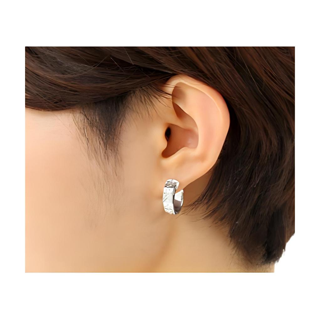 Vivienne Westwood Bobby Single Engraved Brass Earring Men earrings Silver 505127687