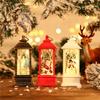 Christmas Lantern Ornament Santa Claus Snowman Elk Night Light Xmas Decorations New Year Gift