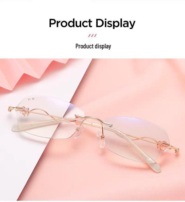 Women's Ultra-Lightweight HD Presbyopia Glasses: Fashionable Blue Light Blocking Reading Glasses for Middle-Aged and Elderly Women