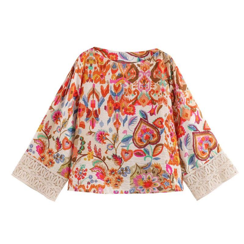 Kaslead New Arrival Women's Clothing Fashion Style Fashion Print Top Casual Pants 3564106 3564021