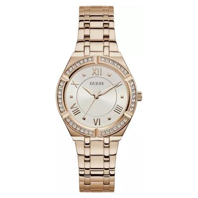 1 Adet Cosmo Diamonds Gümüş Kadran Serisi Çelik Kordon Kadın Kol Saati - GW0033L3