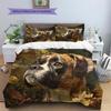 Biancheria da letto con motivo boxer vintage Decorazione per la casa Regalo di compleanno (1 * copripiumino + 2 * federa, senza nucleo)
