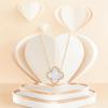 Klassieke Vierbladige Klaver Titanium Staal Ketting Sieraden Temperament Schelp Sleutelbeen Ketting Dames Hanger Sieraden