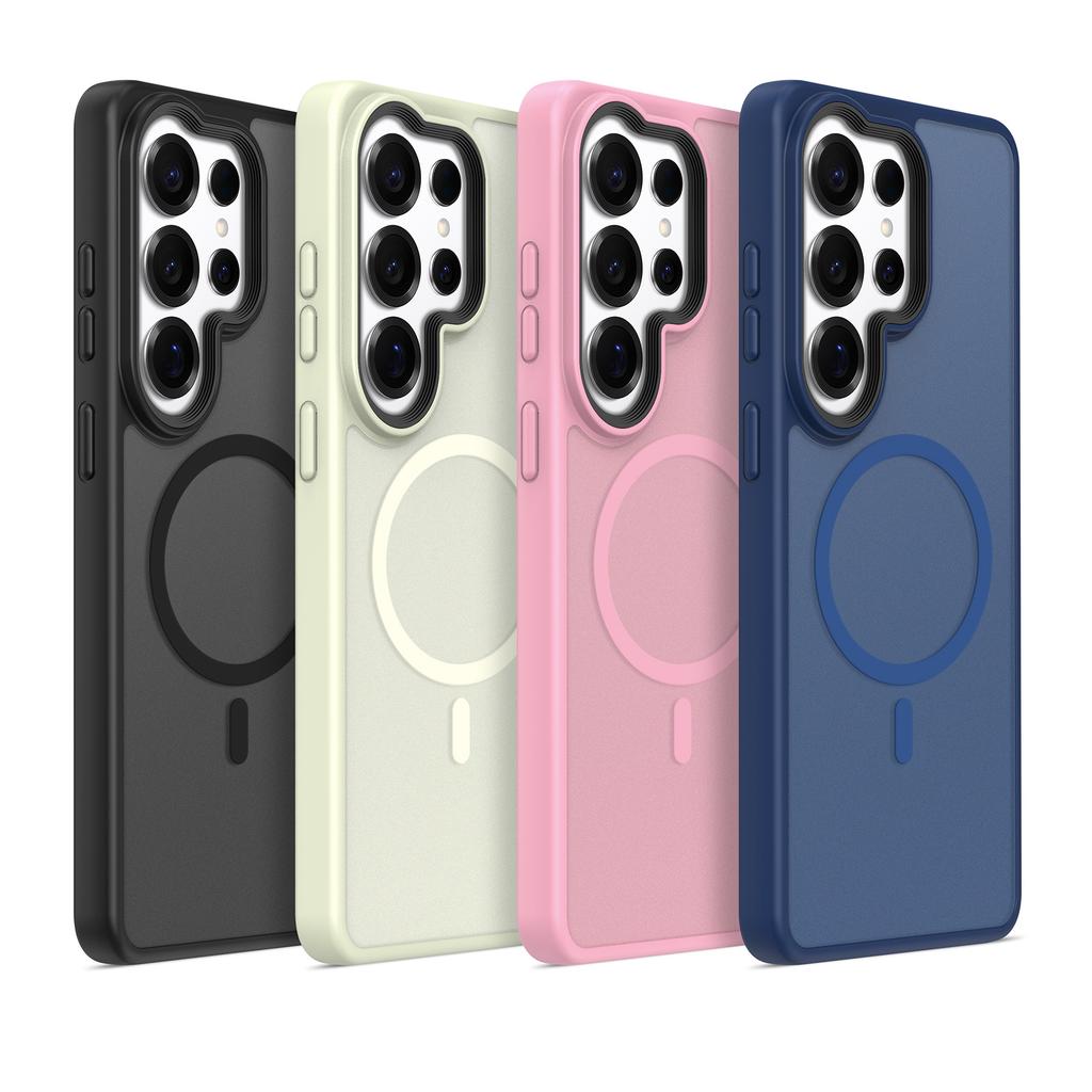 Applicable To Redmi A7 4G Black Skin-sensitive Magnetic Mobile Phone Case 2.0 Thickened S26ULTRA Dirt-resistant and Anti-drop Protective Case
