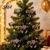 Compact Tree Ornaments for Restaurants Black Goat Christmas Hanging Ornament, 2D Acrylic Festive Holiday Home Pendant, Decorative Car Accessory Party