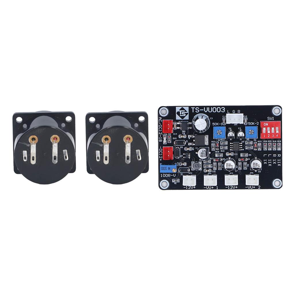 VU Meter ABS PCB With Driver Board Cable for DIY Recording Studio Medical Equipment
