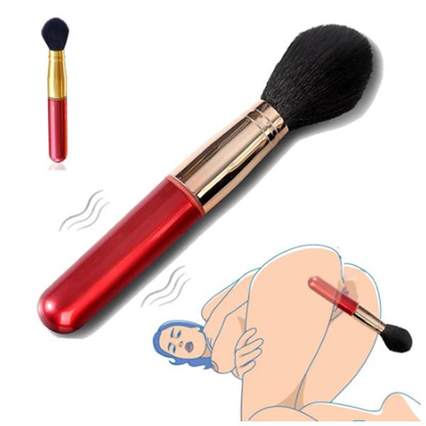 Camouflage Foundation Pinsel Vibrator Sexspielzeug Klitoris Vagina Vibrator Haus Kopfmassagegerät G-Punkt Massagebürste