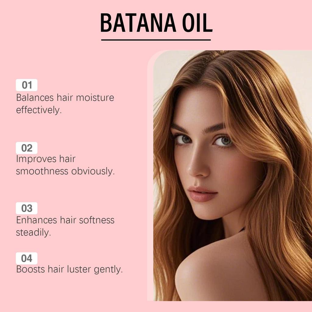 Batan Hair Oil Deeply Nourishes The Scalp Smooths Frizz And Split Ends Repairs Keratin Brightens And Softens Hair Care Serum