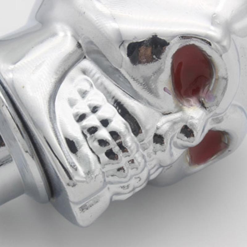 Unique Skull Head Gear Shifts Knob Shifter Lever with Adjustable LED Light for Manual Transmission Car Inner Enhancement