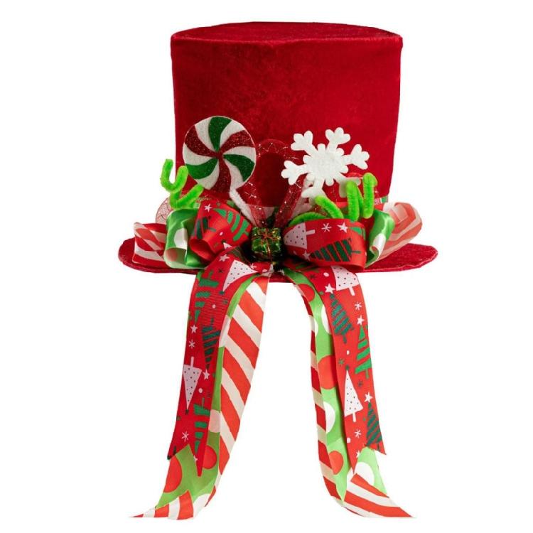 

Reusable Festive Hat Christmas Tree Toppers Decoration Lightweight Headgear For Holiday Role Play Reusable Design 1