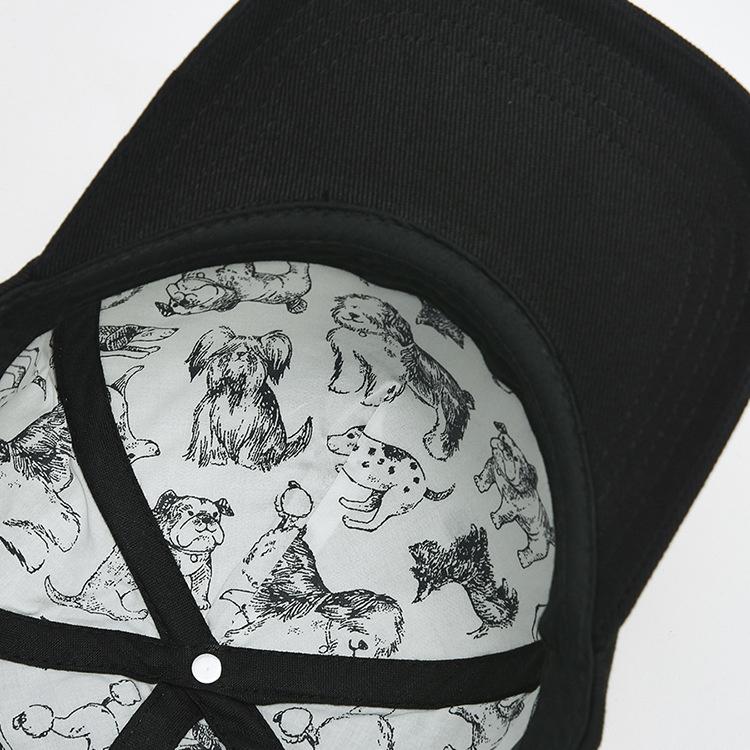 2023 Dárkový kšiltovka nejvyšší kvality Bavlna Vysoká kvalita 3D výšivka Kreslený pes Pánská volnočasová snapback čepice Dámská módní sluneční čepice