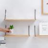 Floating Shelves Wall Mounted Wood Hanging Display Storage Beige S