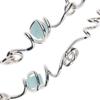 NEUF PIECE CLIMBING PLANT BLUE OPAL NECKLACE