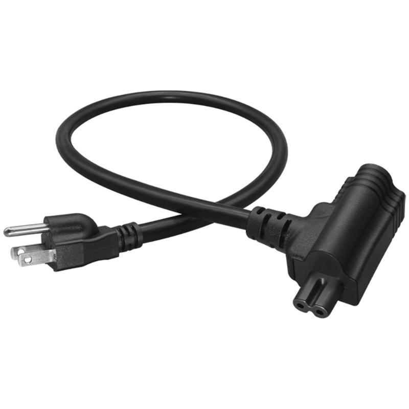 

3 штырька NEMA 5-15P к C7 и 5-15R Портативные адаптеры Шнур Прочный медный кабель для компактного подключения Ежедневное использование