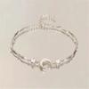 Fashionable Star Moon Pattern Jewelry Lightweight Comfort Chain Bracelet For Daily Wear And Special Occasion