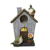Resin Bird House Waterproof Outdoor Easy Installation Garden House Attracts Bird Hummingbird Shelter Cage Nest