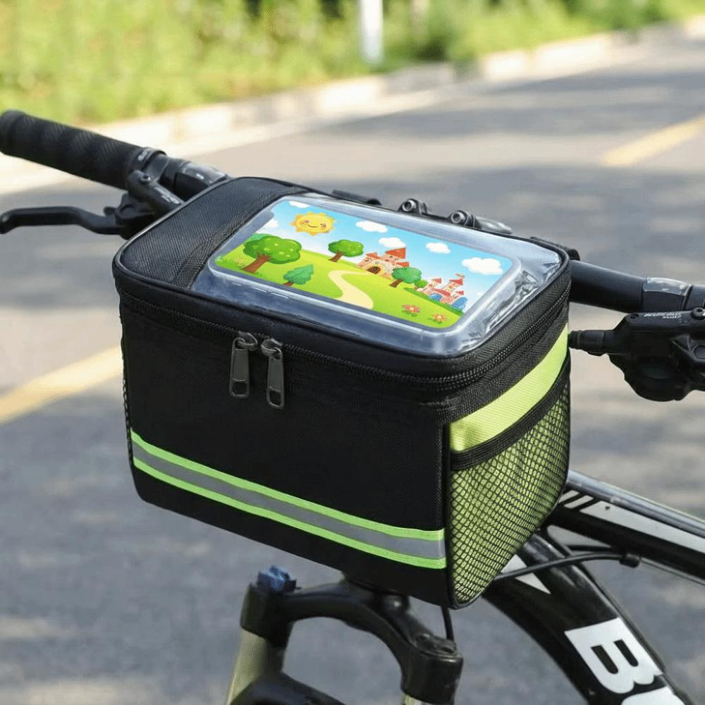 Large-capacity Bicycle Handlebar Basket Cycling Front Frame Pannier Bicycle Accessories