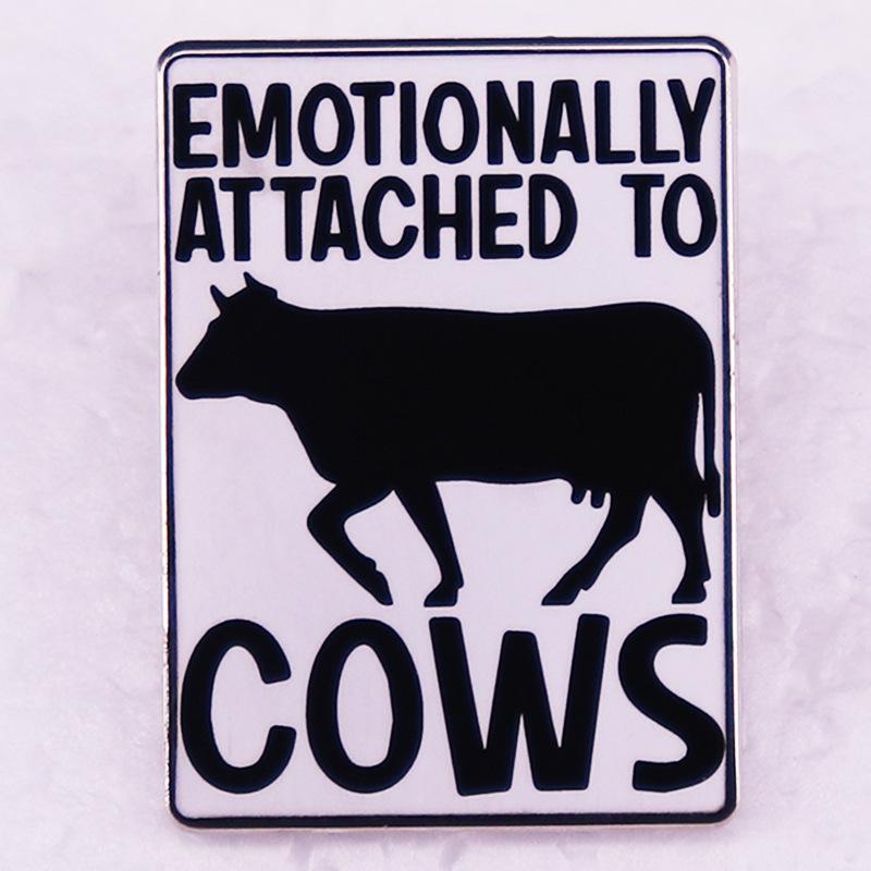 Dairy Cow Fun Brooch Accessory