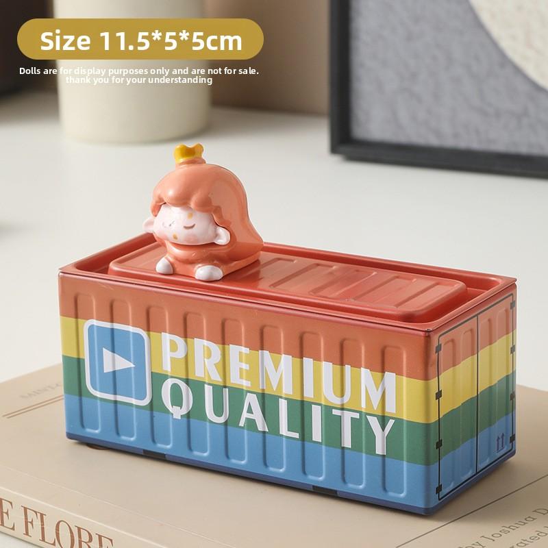 Behälter Aufbewahrungsbox, Desktop Blechdose, Mini Modell, Dekorationsartikel, Figur, Niedliche Partikel Ausstellungsbox