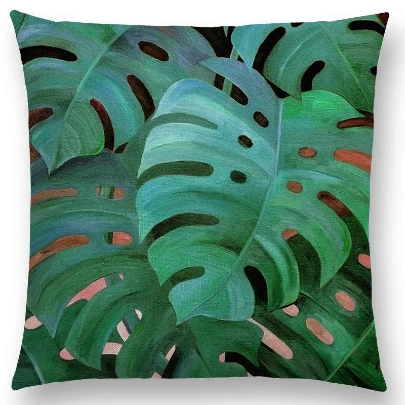 Home Decor Floral &amp; Leafy Patterns Pillow Covers Pattern Cushion Cover Suitable For Sofa Bedroom Car Pillow Cover