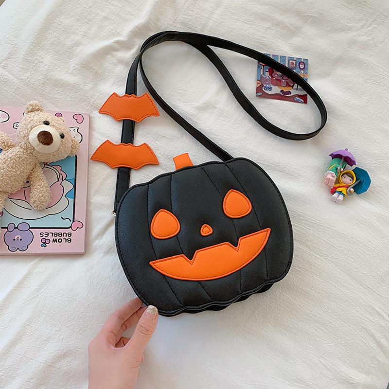 Halloween Funny Pumpkin 2024 Autumn New Fashion Personality Creative Shoulder Women's Bag Crossbody Bag Crossbody