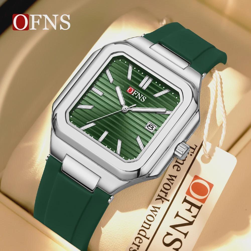 Luxury Square Fashion Man Wristwatch Waterproof Luminous Date Quartz Men's Watches Stainless Steel Men Watch Reloj