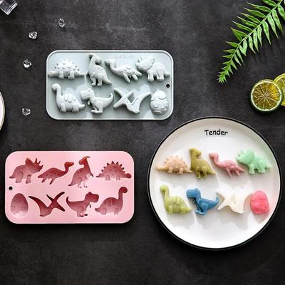 Moule en Silicone Dinosaure Dessin Animé Mignon Thème Dinosaure 3D DIY Fondant Gâteau Chocolat Moule à Gâteau Accessoires de Cuisson