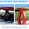 Safety Car Jack Stand Rubber Pad – 6ton Capacity, Slotted Floor Adapter Rail Grip, Universal Repair Pads for Frame Pinch Lifting