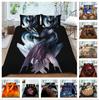 Speciální povlečení z řady Animal Series Povlečení pro jednu manželskou postel Plná velikost povlaku na polštář a přikrývky 2 nebo 3 Agresivní potištěná pohodlná domácí dekorace