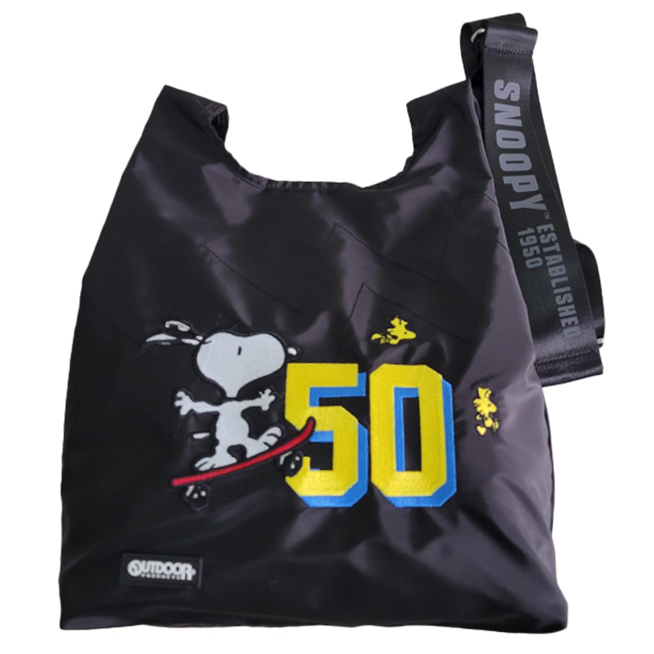 

Tote Bag Shoulder Bag 2way PEANUTS Snoopy snoopy 2way Shoulder Tote Bag Black [Outdoor Products]