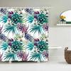 3D Printed Shower Curtains Tree Leaf Flower Plant Bathroom Curtain Waterproof Fabric Curtains Polyester Bath Screen